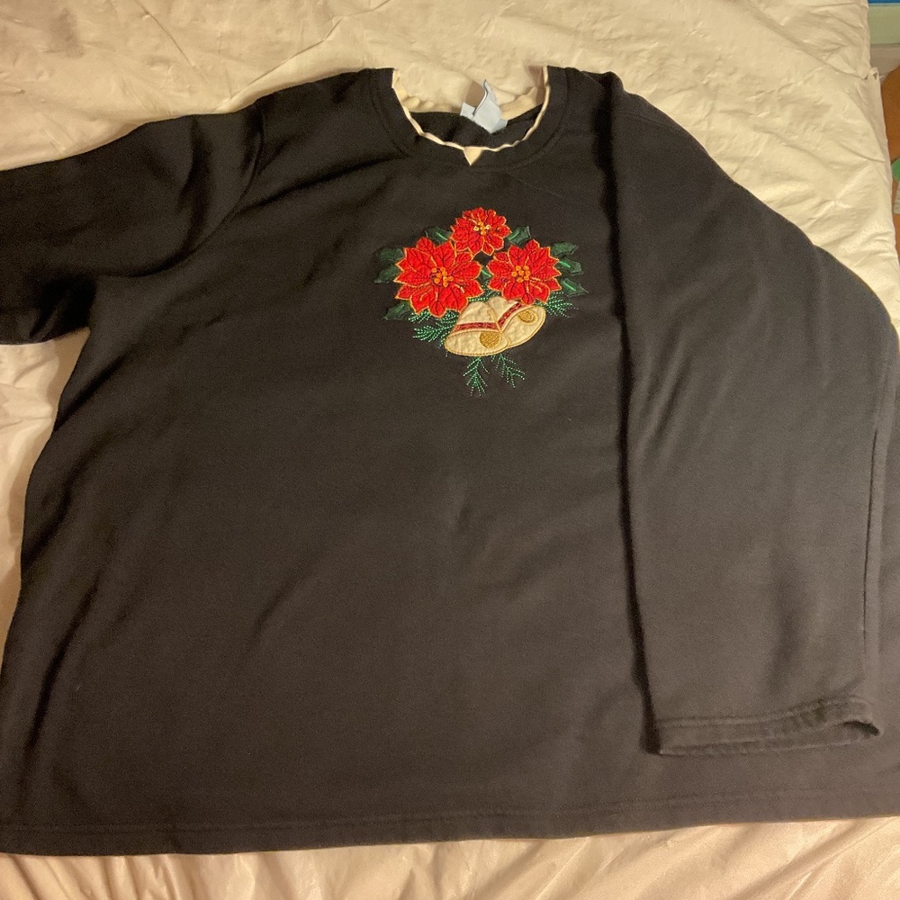 Liz & Me 3X Holiday Sweatshirt Grannycore